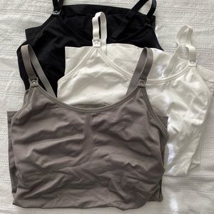 Set of 3 nursing or maternity tank tops